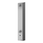 Stainless steel automatic shower panel with a mixer, 24 V DC