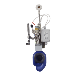 Radar flushing unit on the mounting rail, 230 V AC