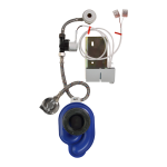 Radar flushing unit on the mounting rail for urinal Ecco (Golf), 24 V DC