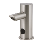 Automatic stainless steel washbasin tap, temperature is regulated by angle valves, 24 V DC