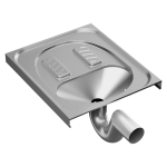 Stainless steel squatting pan