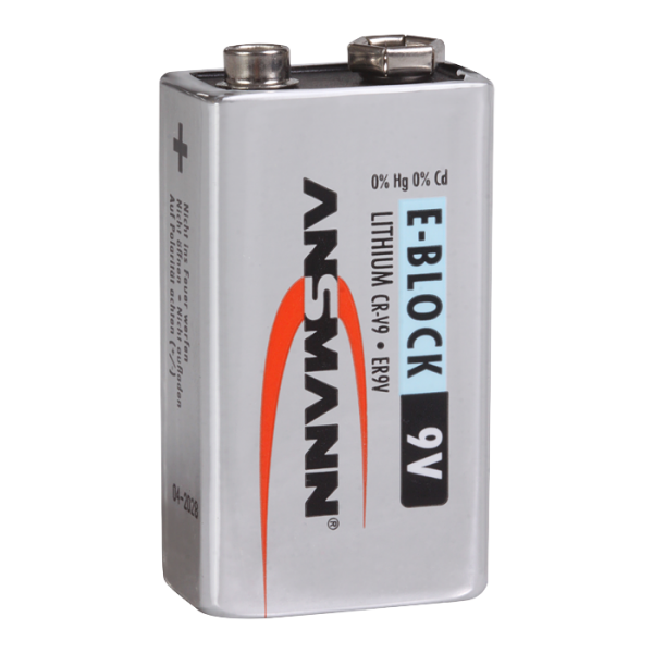 Lithium battery, 9 V/1200 mAh