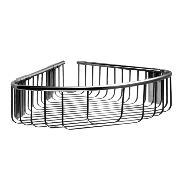 Stainless steel corner shelf, polished finish